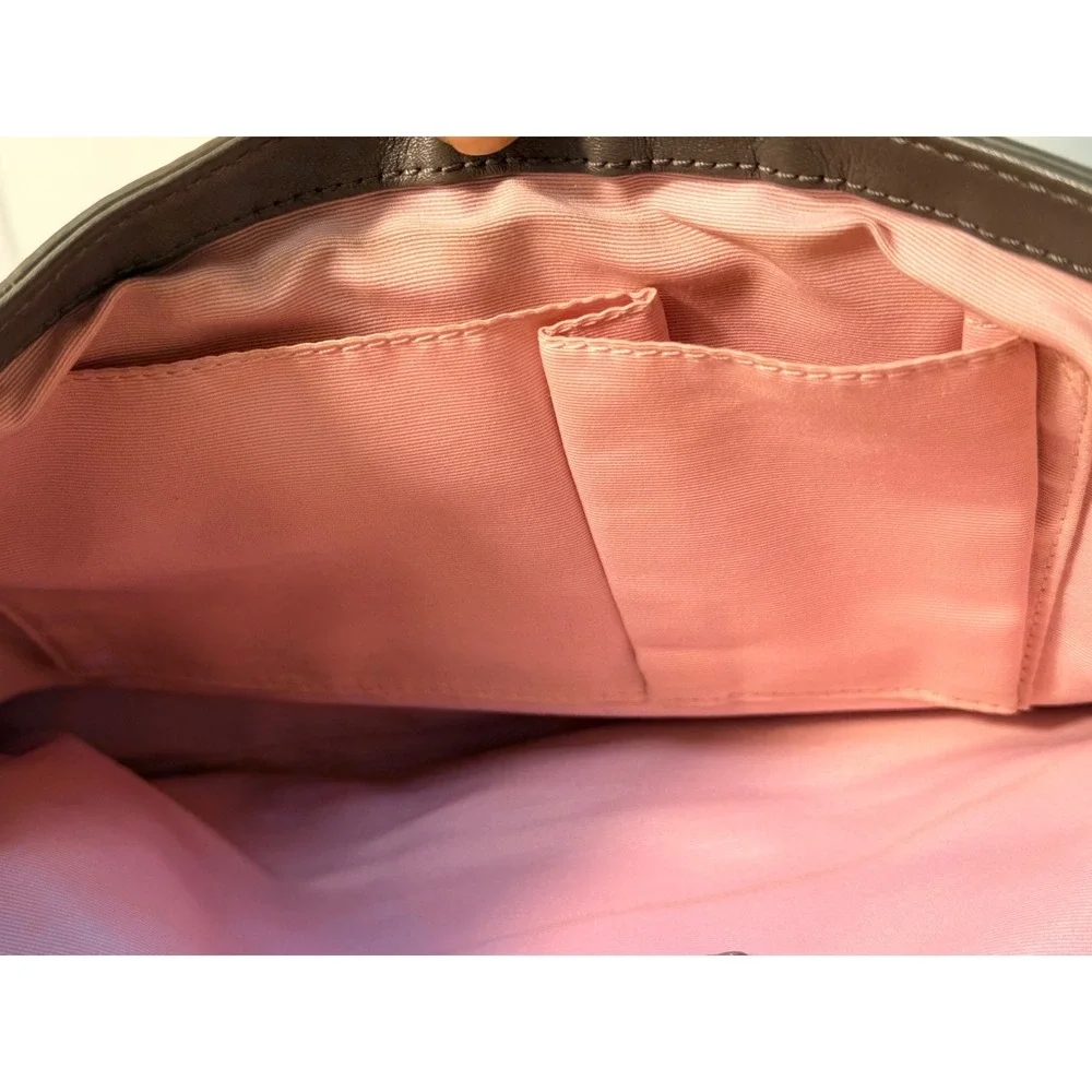 Coach Y2K vintage Soho pleated leather flap shoulder bag GUC